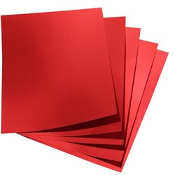 Metallic Foil Board Gloss - 630mmx510mm red